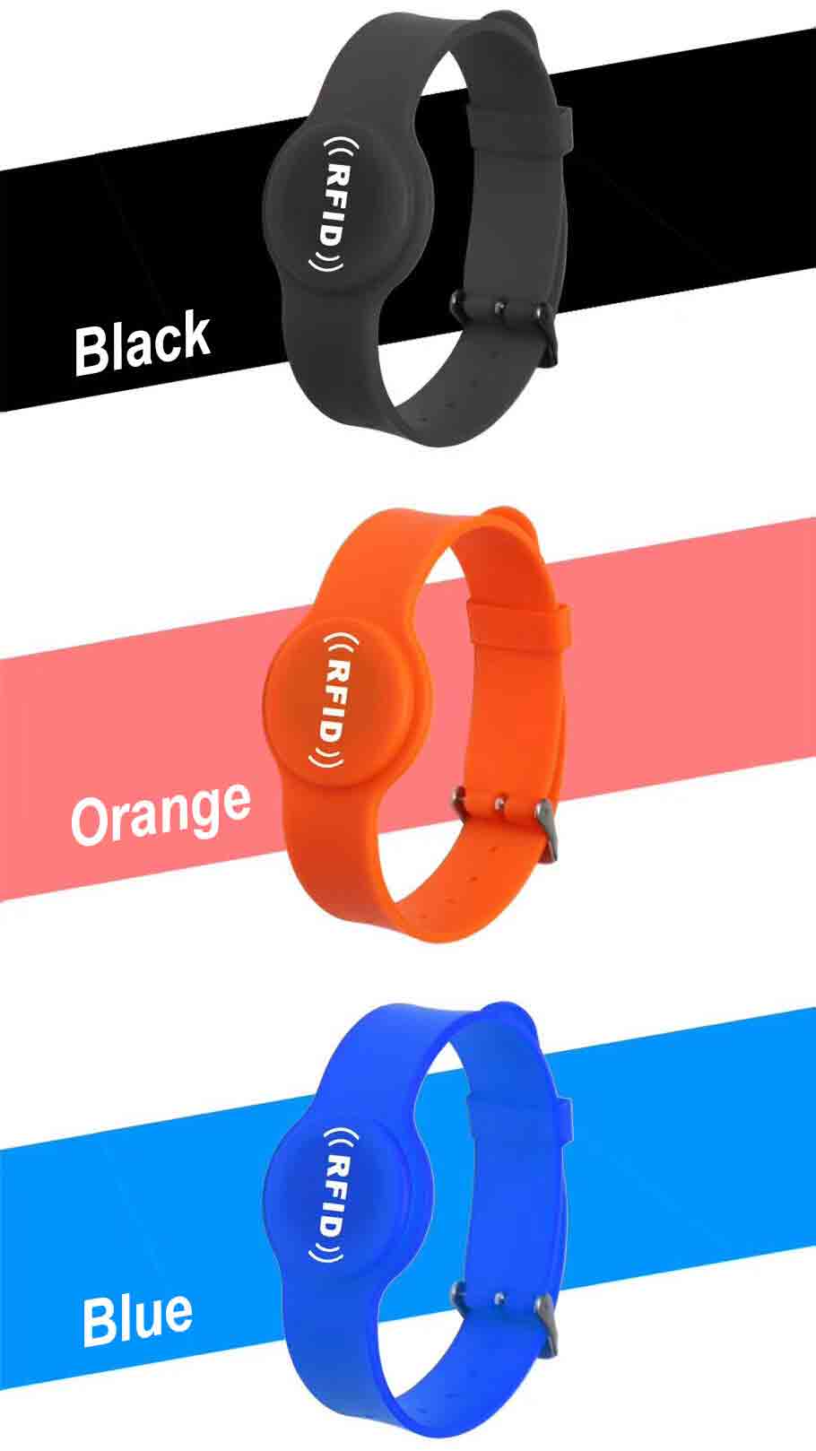 Watch Clasp Silicone Wristband NXP Ultralight EV1 RFID Chip 13.56Mhz