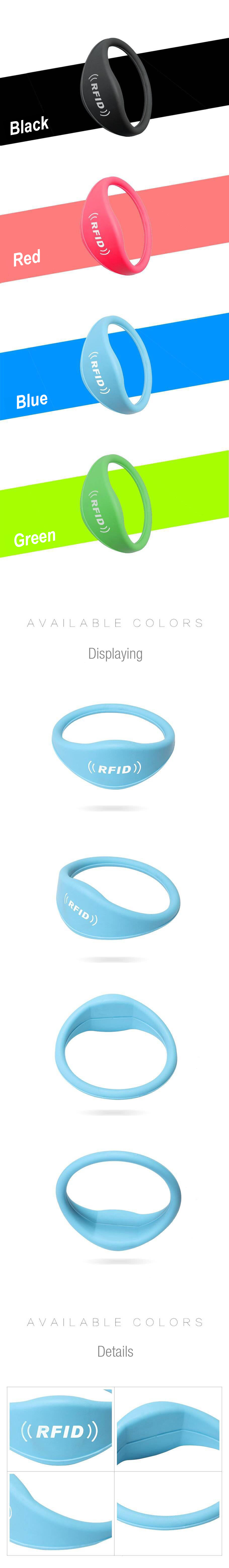 FDA Level Printable NXP MIFARE S70/4K RFID Silicone Wristband