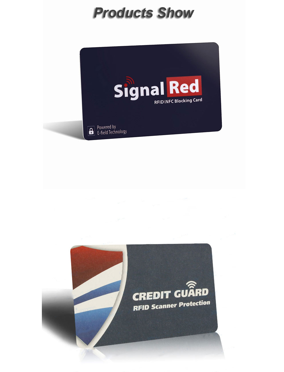 Printed RFID Blocking Card for Credit Card Protecting