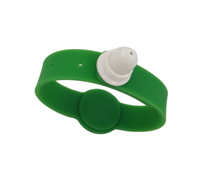 13.56Mhz Tamper Proof Silicone RFID Wristband for Amusement Park Payment