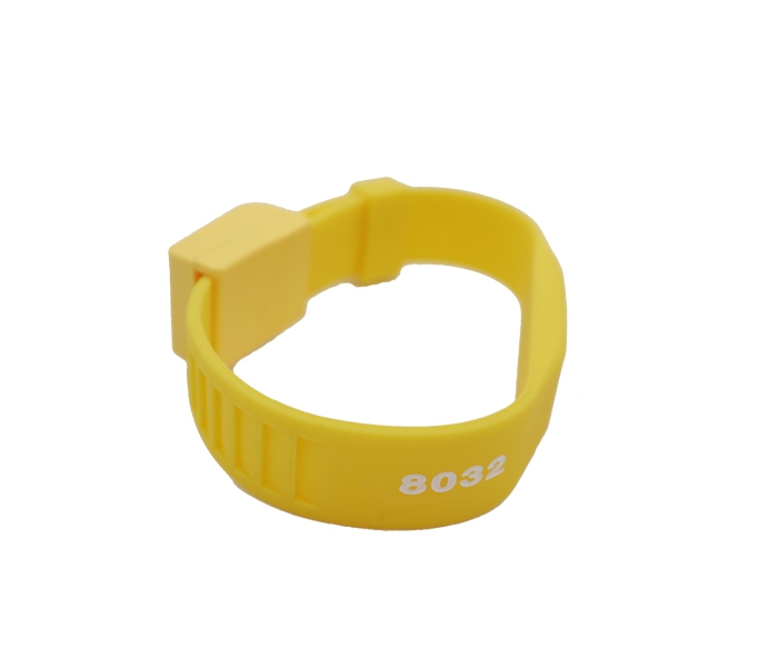 ISO 15693 NXP I Code SLIX RFID Bracelet for Prison Management
