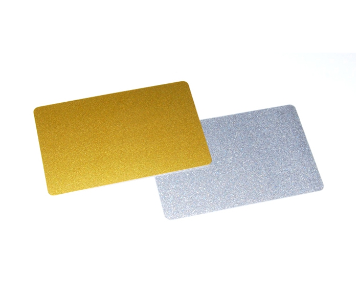 Metallic Gold and Silver PVC Loyalty Card