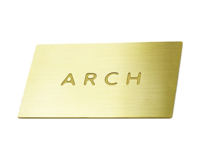 China Golden Metal Card for Promotion Gift
